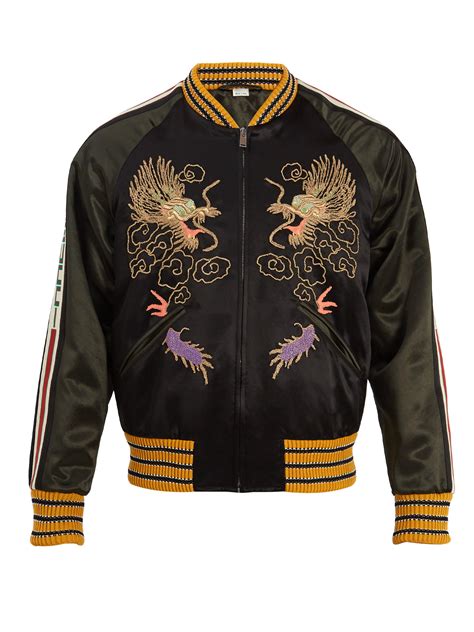 gucci dragon bomber|gucci bomber jacket black.